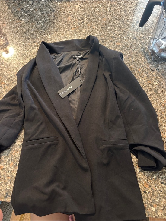 Fashion Nova Jackets & Blazers - Fashion Nova Black Shawl Collar Blazer Jacket